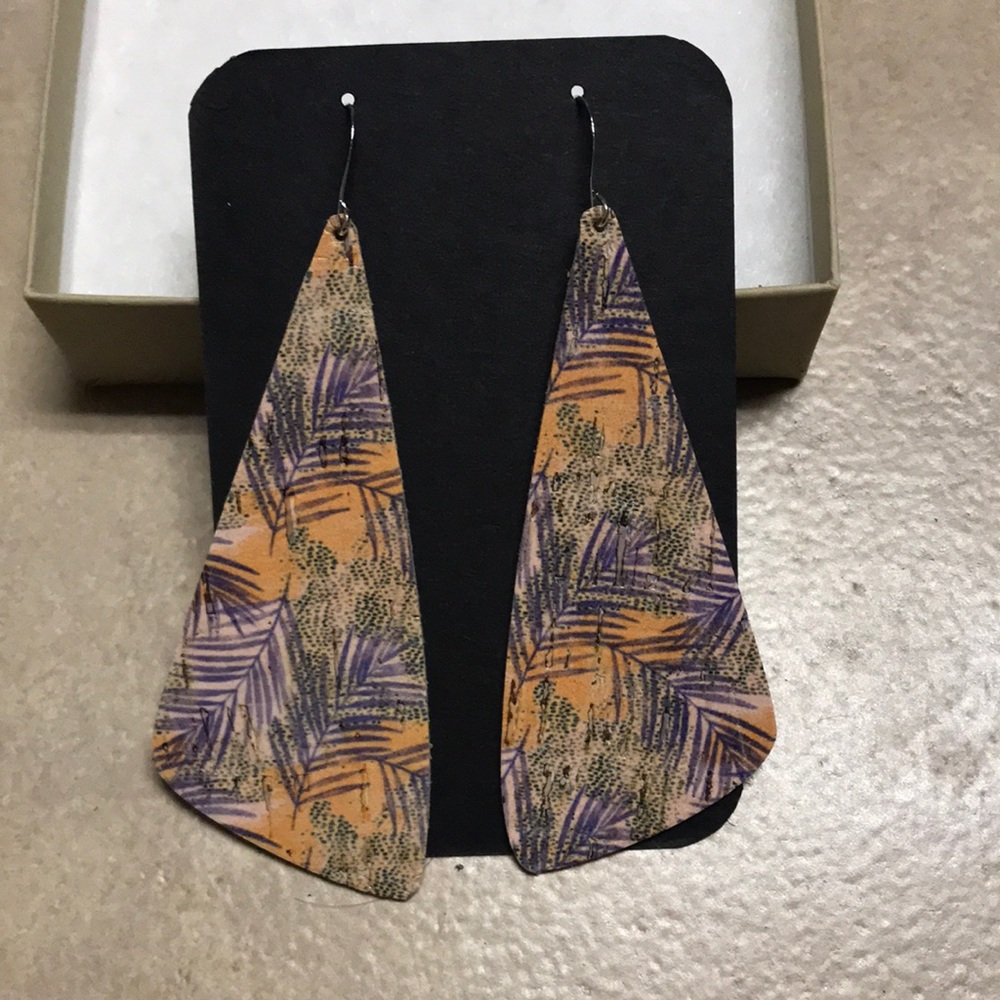 Leather earrings